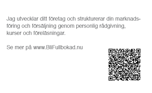 Visitkort BliFullbokad baksida